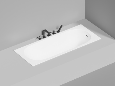 Ванна из искусственного камня Salini ORNELLA 102423MF 170х70 встраиваемая прямоугольная с ножками